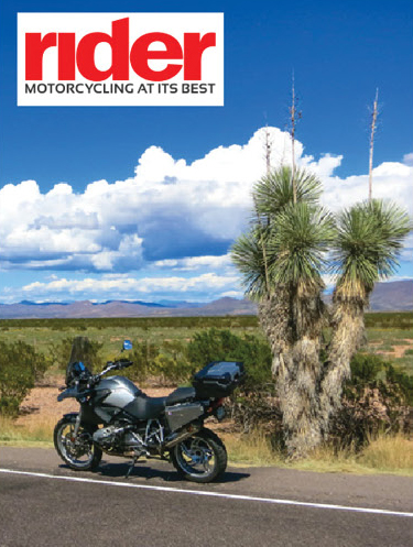 Rider Magazine Cover